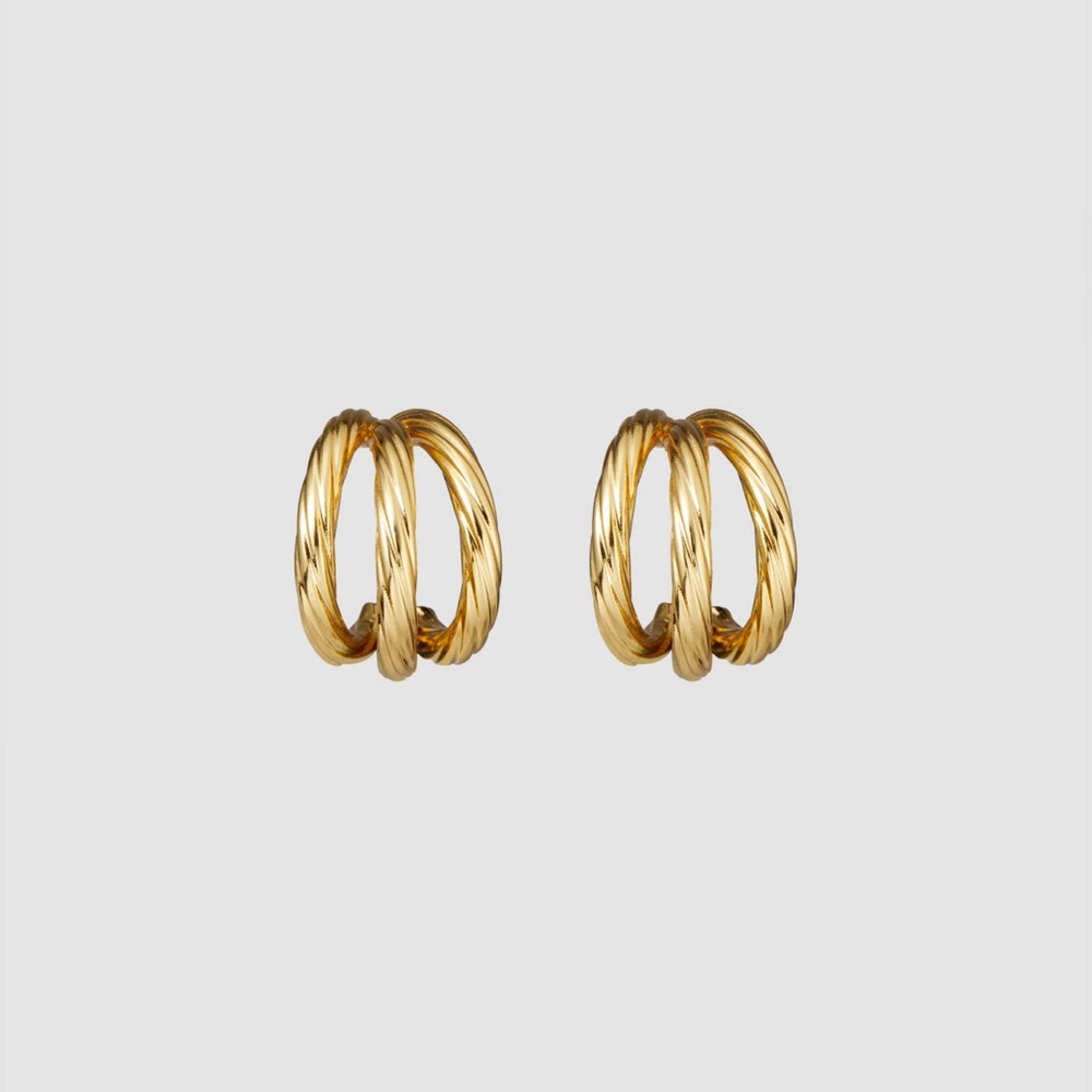 Twister C Shape Earrings